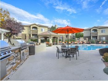 Barbecue Grills Throughout for Outdoor Dining at Arterra, Albuquerque, New Mexico